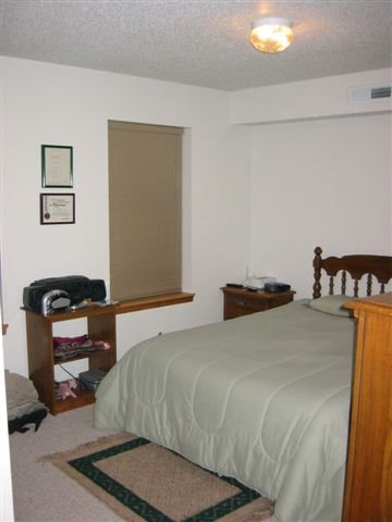 His new bedroom